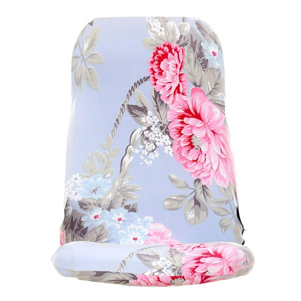 Funda elástica para silla de oficina con estampado floral 2
