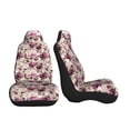 thumbnail image 3 of Cauagu Rose Flowers Print Car Seat Covers,Universal Automotive Seat Covers Car Seat Protectors Easy to Install Car Cover Car Accessories Auto rucks Van & SUV-2 PCS, 3 of 9