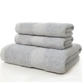 thumbnail image 2 of Wehilion Bath Towels set,3 Piece Towel Set,Towels set Grey,Soft,Fluffy,Absorbent ,1 Bath Towel,1 Hand Towel ,1 Wash Towel - 100% Combed Cotton Quick Drying Highly Absorbent Thick Bathroom Towels, 2 of 5