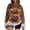 Multicolor#4, variant on Christmas Shirts Women Flannel Warm Vintage Animal Graphic Xmas Tops