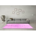 thumbnail image 3 of Ahgly Company Indoor Round Abstract Pink Contemporary Area Rugs, 3' Round, 3 of 4