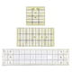 thumbnail image 4 of Juego de Regla de Acrílico Cuadrada de 3 Piezas, Herramienta de Corte de Regla de Patchwork de Costura para Acolchar Soledad Costura de regla de acrílico, 4 of 9