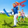 thumbnail image 6 of KEINXS Flying Glider Planes, 18.9" Foam Flight Mode Throwing Air Plane with Flash LED Light Aerobatic Airplane Outdoor Sport Game Toys for Kids 3-7 Year Old Boy Birthday Christmas Gift Red, 6 of 8