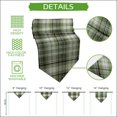 thumbnail image 5 of Sage Green Buffalo Plaid Table Runner Linen Burlap Table Runner 72 Inches Long Farmhouse Modern Striped Dresser Scarves for Kitchen Island Coffee Dining Room Party Wedding Holiday Decor 14"x72", 5 of 8