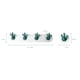 thumbnail image 5 of Ganchos antiadherentes Ganchos de cactus Decoración de pared de estilo escandinavo Ganchos de baño montados en la pared sin agujeros (juego de cuatro), 5 of 5