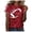 Red, variant on HCYSFG Womens Football Sequin T Shirts Crewneck Short Sleeve Game Day Sparkle Detail Loose Fit Sports Tees Summer Tops