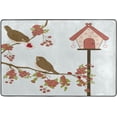 thumbnail image 4 of SKYSONIC Cute Birds Floral Branch Non-Slip Area Rug, Valentine Bird House Floor Carpet Comfort Floor Mats Decor for Indoor Front Porch Living Room Bedroom Kitchen, 36"x24", 4 of 5
