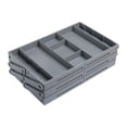 thumbnail image 1 of Shangren Folded Drawer Organizer Drawer Organizer Tray for Kitchen Utensils Home Desk Gray 3 Tier, 1 of 8