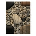 thumbnail image 3 of Designart "Beach Photo Harmonious symmetry III" Abstract Print on Natural Pine Wood, 3 of 5