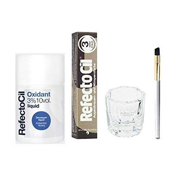 REFECTOCIL COLOR KIT Natural Brown Cream Hair Dye+ Liquid Oxidant 3 3