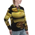 thumbnail image 6 of Haiem Yellow White-Lipped Pit Viper for Women's Fashion Hoodies & Sweatshirts with Kangaroo Pocket,Hooded Sweatshirt with Eye-catching Drawstrings-Medium, 6 of 7