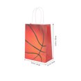thumbnail image 2 of Kraft Paper Basketball Goody Bags Multi Colored For Party Celebrations 12Pcs 11.8x5.9in, 2 of 8