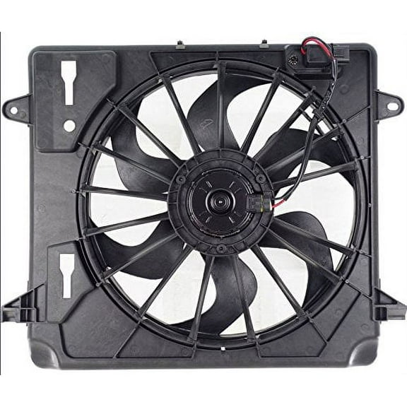 Dual Radiator and Condenser Fan Assembly - Pacific Best Inc. Fit/For CH3112110 07-11 Jeep Wrangler Fits select: 2008 ,2011 JEEP WRANGLER UNLIMITED