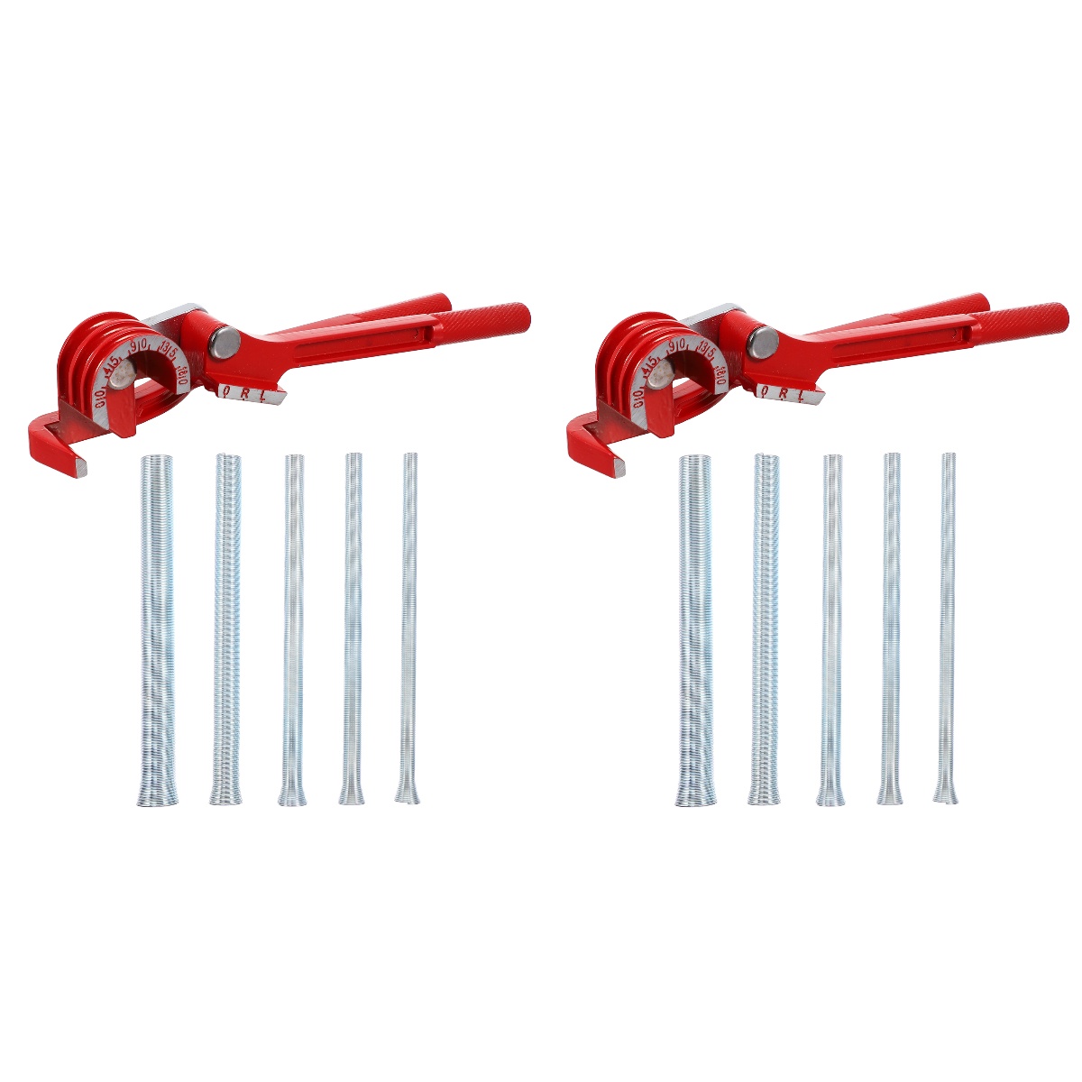 NICEXMAS 2 Sets Useful Pipe Tube Bender Hand Tubing Bender and Spring