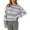 Grey, variant on Arlun Women's Knit Striped Sweaters Oversized Color Clock Long Sleeve Crewneck Pullover Sweater Cute Loose Fit Comfortable Fall Winter Trendy Sweater Tops Pink S
