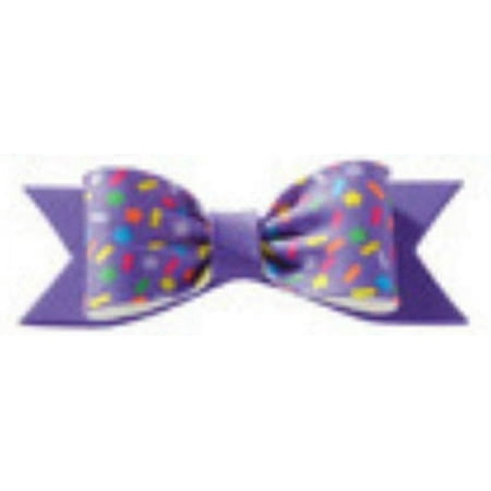 Cake Decoration Gum Paste Bow- Blue Confetti