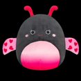 thumbnail image 1 of Squishmallows 12" Plush - Ladee - Black Ladybug w/Pink Patterned Wings), 1 of 2