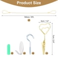 thumbnail image 2 of Wall Hanging Photo Display Cable Wire Rod with 10 Heart Clips, 5Ft Hanging Picture Frames Collage Gold, 2 of 6