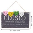 thumbnail image 2 of Wooden Closed Sign Decorative Stores Hanging Sign Retro Restaurants Closed Sign, 2 of 8