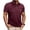 Wine, variant on FRSASU Mens Short Sleeve Polo Shirts Leisure Summer Button Basic Shirt Classic Golf Stylish Tops with Pocket Wine