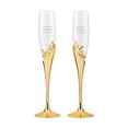 thumbnail image 1 of Weddingstar Gold Champagne Glasses - Cheers To Love, 1 of 4