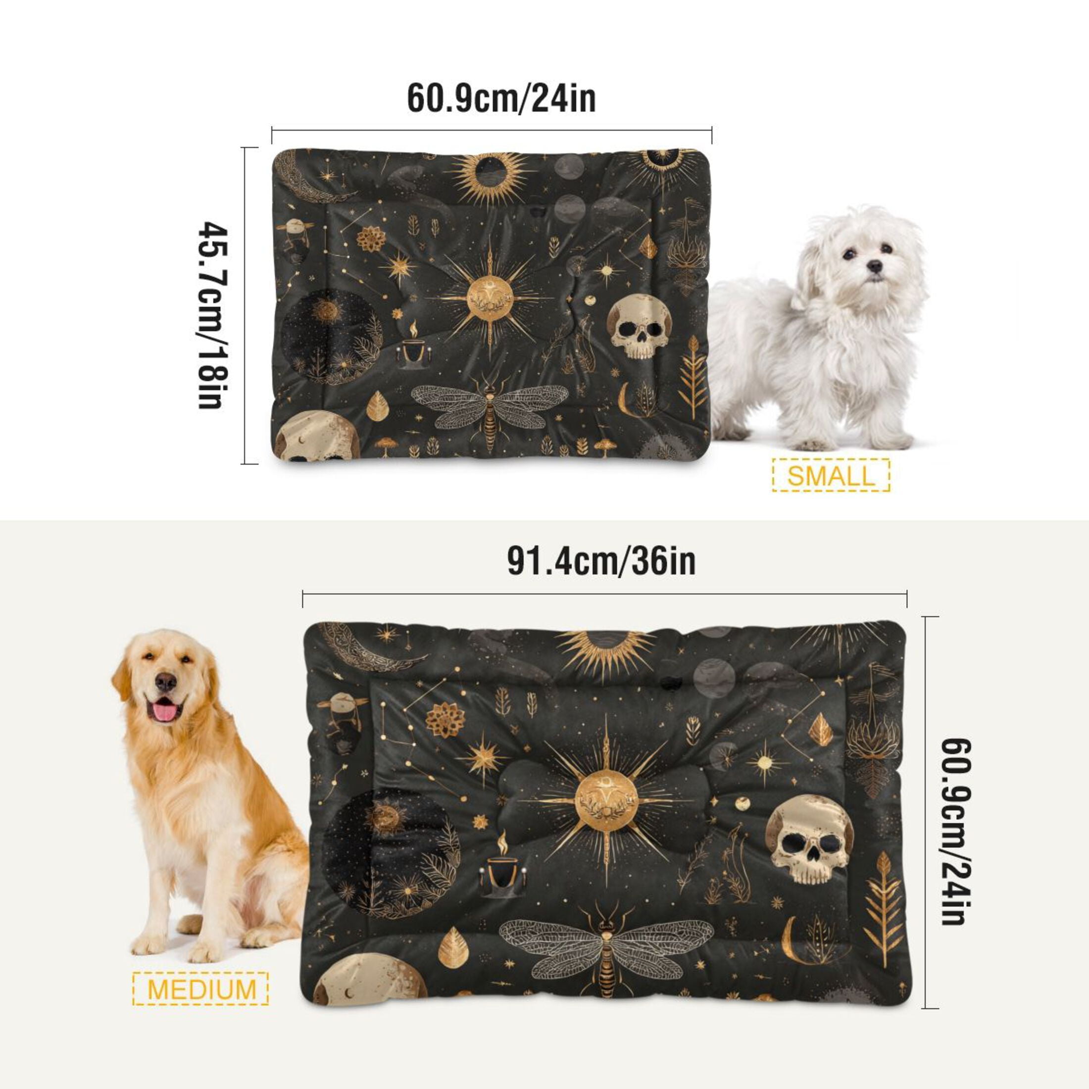 Cozy Mat Pet Bed Indoor Outdoor Warm Soft For Cat Dog Puppy(S/M) Celestial