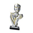 thumbnail image 4 of Escultura de cara abstracta, estatua de abrazar, estatua de amante abrazado, figura coleccionable Champán, 4 of 9