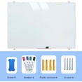 thumbnail image 5 of XIWODE Magnetic Glass Dry Erase Whiteboard, 36"x 24" Wall Mounted Glass White Board, White Frosted Surface, 5 of 8