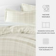 thumbnail image 6 of Duvet Cover Set - Ultra Soft & Breathable - Ray Thatch for Queen Size Bedding by Comfort Canopy, 6 of 13