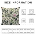 thumbnail image 5 of TIAOTIAOHOU Throw Pillow Cover Herbs Flowers Grass Watercolor Floral Beautiful Butterfly Rectangular Throw Pillow Covers for Couch Sofa Home Decor Cotton, 5 of 5