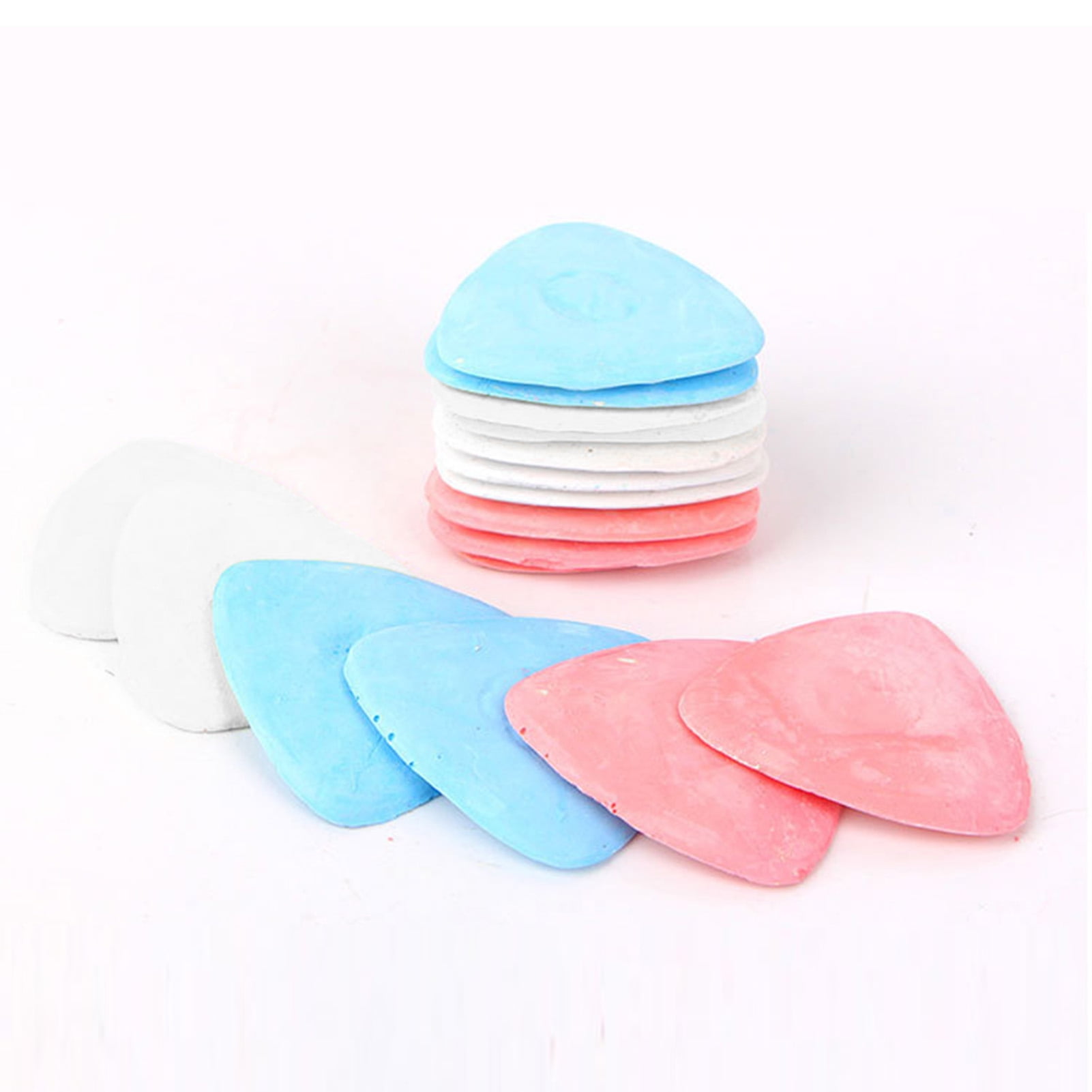 Hesroicy 30Pcs/Box Fabric Chalk Smooth Clear Trace Powder Thicken  Multicolor Clothes Chalk for Patchwork