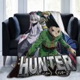 thumbnail image 3 of Hunter X Hunter Cartoon Printing Throw Blanket, All Seasons Flannel Fleece Blanket, Soft & Warm Plush Blankets for Couch Sofa Bed Camping Travel, 40"x30", 3 of 9