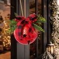 thumbnail image 6 of Clearance! Christmas Hanging Ornament Bell Pendant Christmas Decoration 14.6" Giant Metal Christmas Bell Hanging Ornament (Red), 6 of 9