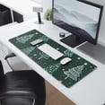 thumbnail image 2 of Long Mouse Pads for Desk,Dark Green Christmas Tree Pattern Desk Mats on Top Of Desks, Desk Mouse Pad Extra Large with 3mm Non-Slip Base and Stitched Edge for Gaming,Office,Work,Home 31.5x11.8in, 2 of 5