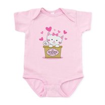 CafePress - Kitty Grandma Loves Me Infant Bodysuit - Baby Light Bodysuit, Size Newborn - 24 Months