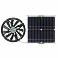 thumbnail image 3 of 100W Monocrystalline Silicon Solar Panel Solar Film 12V Solar Powered Fan 10-Inch Mini Cooling Ventilator, 3 of 8