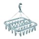 thumbnail image 1 of Estante plegable para ropa con 32 clips, estante de secado multifuncional, clip a prueba de viento de plástico para el hogar, 1 of 6