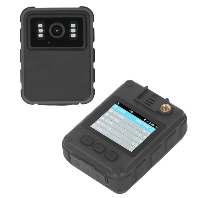 Videograbador con clip trasero HD videograbador de video corporal ABS con visión nocturna infrarroja para viajes ANGGREK Otros
