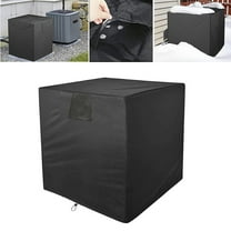 Outdoor AC Unit Cover 24x24x30 Inches | Heavy-Duty 420D Polyester Weatherproof Protection | Windproof Snowproof Rain Cover with Ventilation & Drawstring | Fits Outdoor AC Units