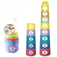 thumbnail image 1 of HLONKKid Brain Response Battle Fold Cup Hand Speed Competition Fold Cup Child Stack Game Early Education Puzzle Train Board Games Toy, 1 of 7