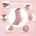 thumbnail image 2 of Bocaoying 12 Pairs Baby Non Slip Socks, 1-3 Years Toddler Cotton Crew Socks, Soft Breathable Gripper Socks with Pull Tabs for Indoor, Outdoor, Toddler, 2 of 7