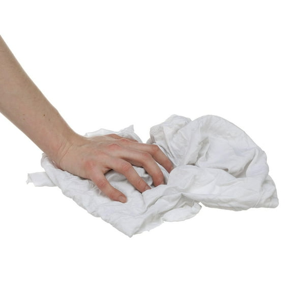 (Price/BG)Seachoice 90007 Recycled White Knits Wiping Cloths, 1-lb. Bag, 7402-01-12-SC