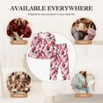 thumbnail image 7 of Lsque Makeup Pattern Long Sleeve Pajama Set for Women - Soft 2-Piece Sleepwear and Loungewear Set with Pockets, Comfy Nightwear-Small, 7 of 7