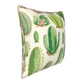 thumbnail image 2 of Haiem Cactus And Succulent Print Velvet Soft Solid Decorative Square Throw Pillow Covers Set with Elegant Piping Christmas Cushion Case for Sofa Bedroom Car-20"x20", 2 of 8
