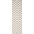 thumbnail image 2 of Safavieh Dhurries Bentley Geometric Runner Rug, Gray/Ivory, 2'6" x 10', 2 of 10