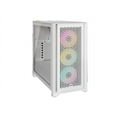thumbnail image 6 of CORSAIR iCUE 4000D RGB AIRFLOW Mid-Tower Case, True White - 3x AF120 RGB ELITE White Fans - iCUE Lighting Node PRO Controller - High-airflow Design, 6 of 20