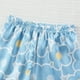 thumbnail image 5 of Odeerbi 1-8 Años Niñas Pijama de Verano de Satén Con Solapa de Muesca Camisas de Manga Corta Pantalones Conjunto de Pijama de Dos Piezas, 5 of 9