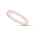 thumbnail image 2 of AFFY Flat Beaded / Dotted Engagement Wedding Ring Band 10K Rose Gold Jewelry Gift For Women-8, 2 of 3