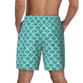 thumbnail image 3 of Sigee Aquamarine Glitter1 Print Mens Swim Trunks with Compression Liner Quick Dry Swim Stretch Beach Shorts with Pockets,S-3XL, 3 of 7