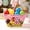 Pink, variant on AURIGATE Easter Storage Basket, Rooster & Floral Pattern Hollow Desktop Organizer Bin, Spring Easter Treat Basket for Party, Home & Kitchen